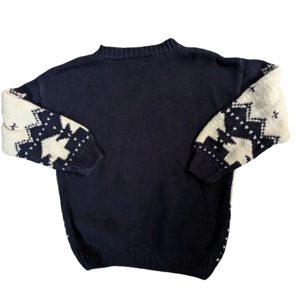 Talbot's kids‎ vintage blue & white knit sweater size small